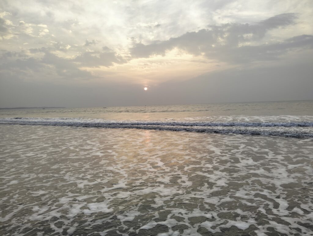 A wonderfull sunrising image at Diu, Gujarat
