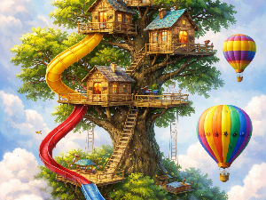 Dream Treehouse In The Clouds