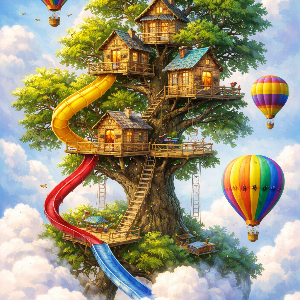Dream Treehouse In The Clouds