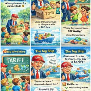 Uncle-Donald-Trump-teaching-tariff
