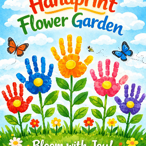 Rainbow Handprint Garden