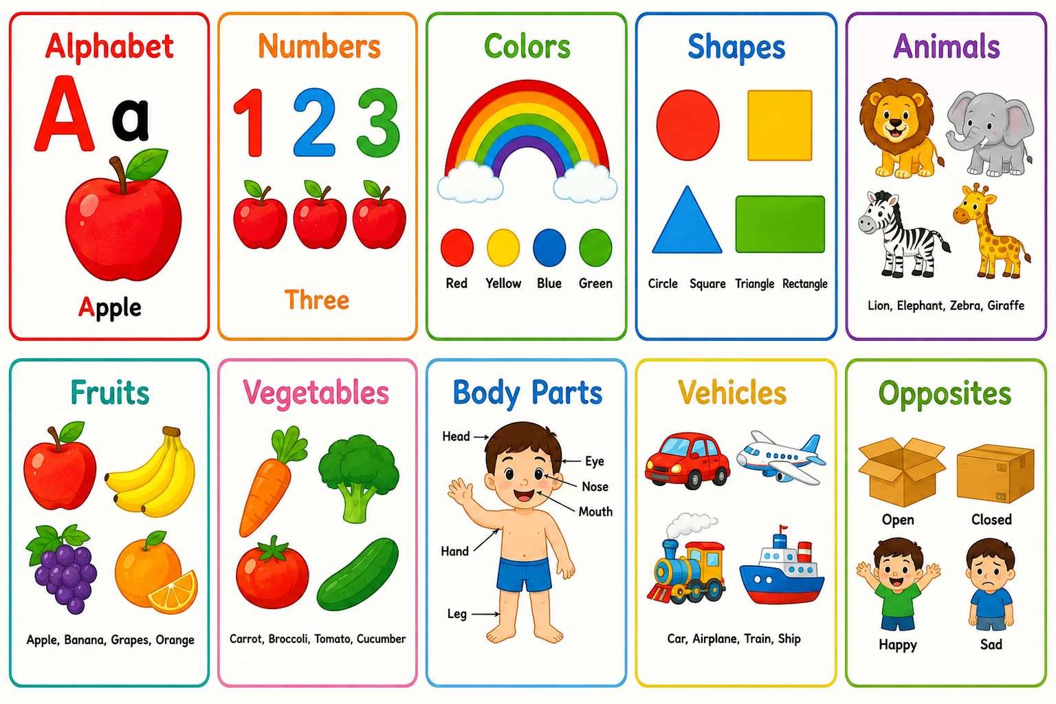 toddler learning flashcards toddler learning flashcards