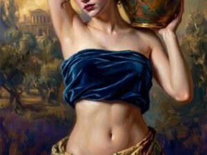 woman with amphora fine art print product image
