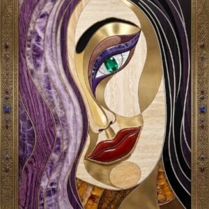 Elysian Prism | Ultra-Luxury Abstract Gemstone & Gold Wall Art